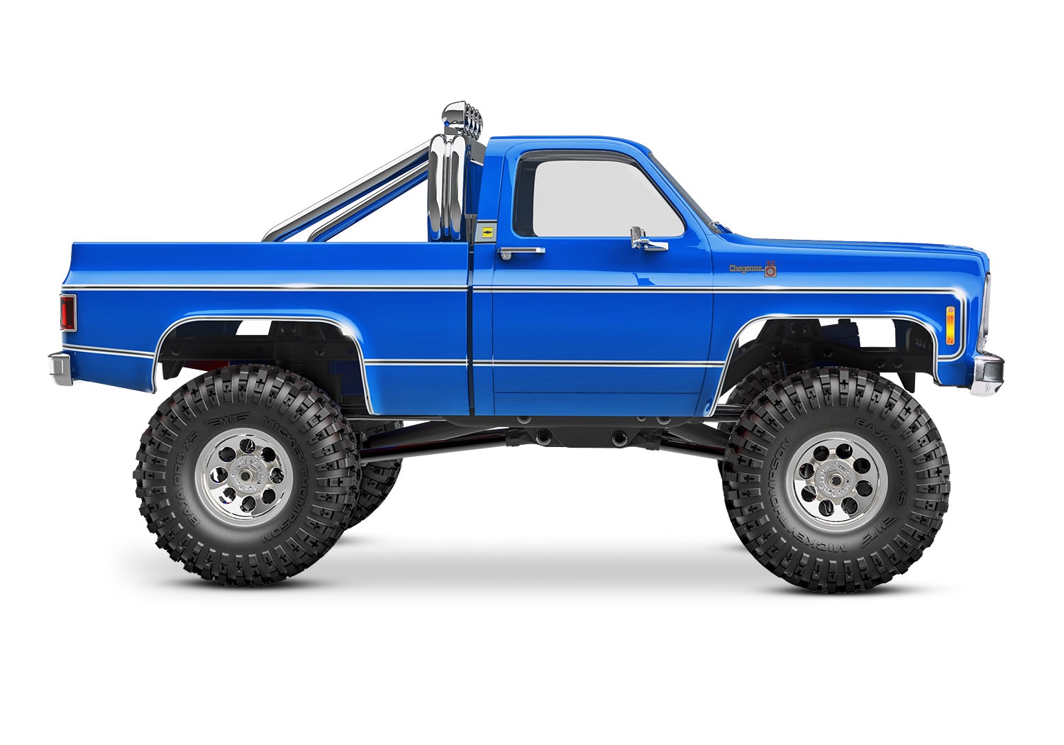 Traxxas 9262X – Arceau Chrome Avec Barre LED Pour TRX-4 Chevrolet K10 Et Ford F-150