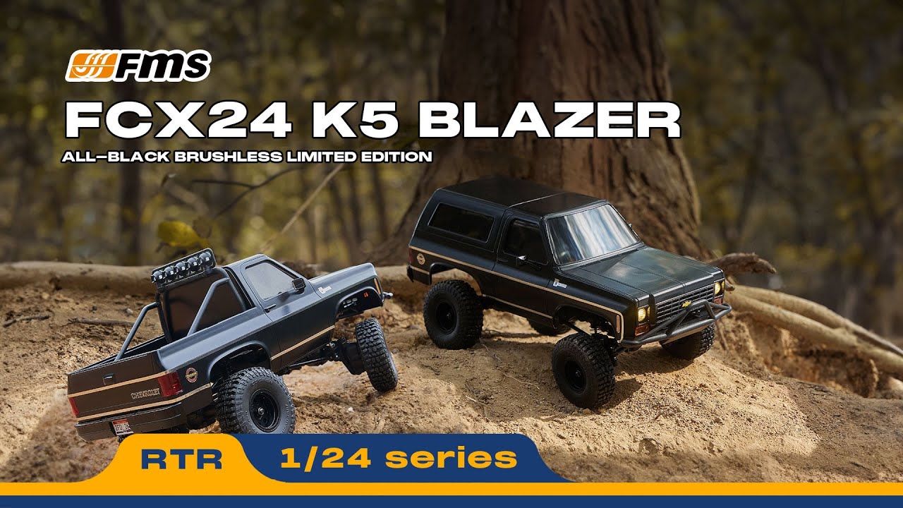 FMS FCX24 Black Edition Chevrolet K5 Blazer Brushless RTR Video FMS FCX24 Black Edition Chevrolet K5 Blazer Brushless RTR Video