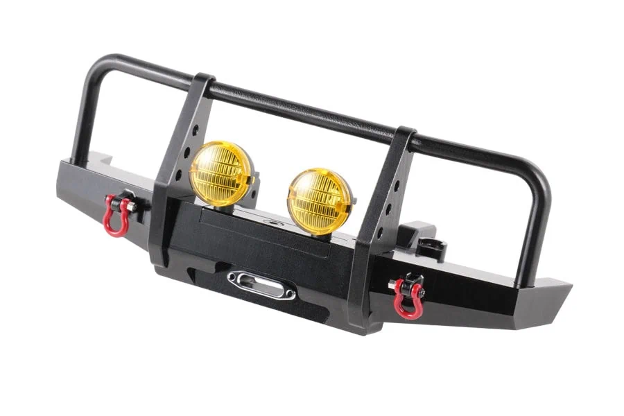 RC Off-Road Bumper with LED Lights for Small-Scale RC Vehicles.