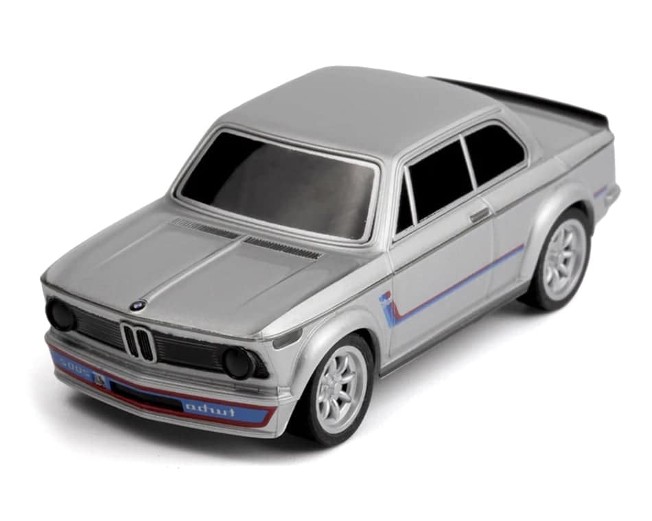 Miniature BMW RC car for small-scale remote control racing.