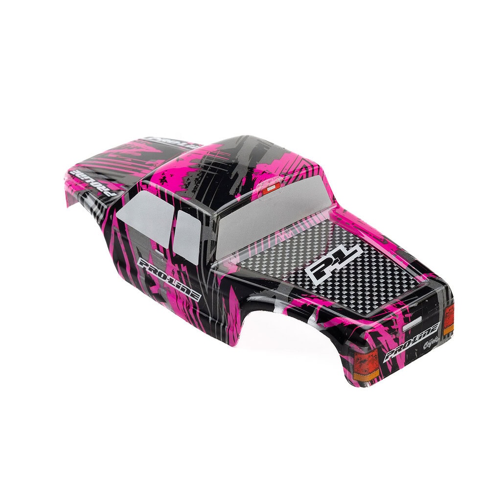 Custom Pink Fury RC Coyote Body for SCX30 scale trucks.