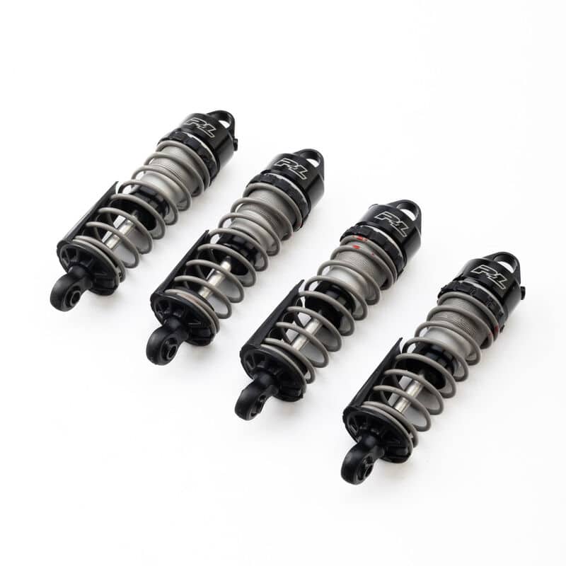 Oil-filled RC shocks for ARRMA Granite, Mojave, Typhon models.