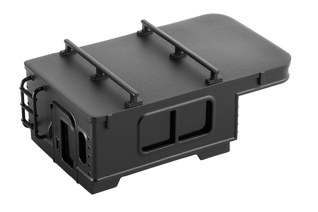 Fair RC 3D-Printed camper shell designed for the SCX30 Chevy K10 remote control truck. Perfect for c.