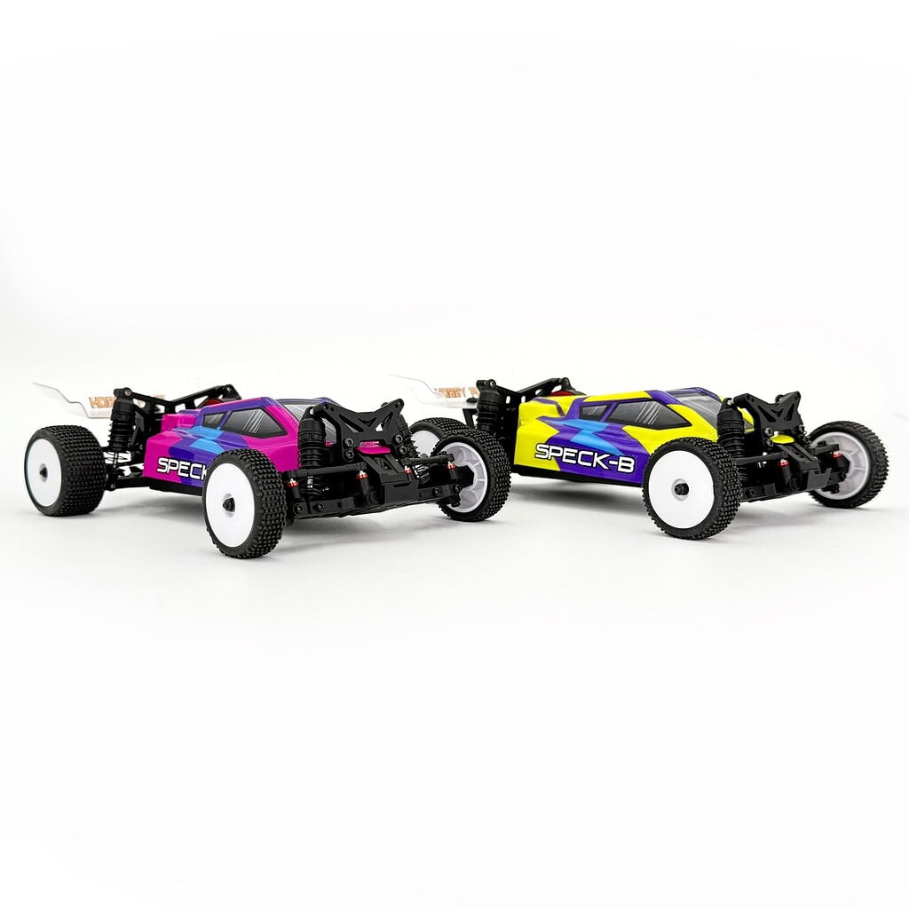 Small-scale RC cars for hobbyists and racing enthusiasts.
