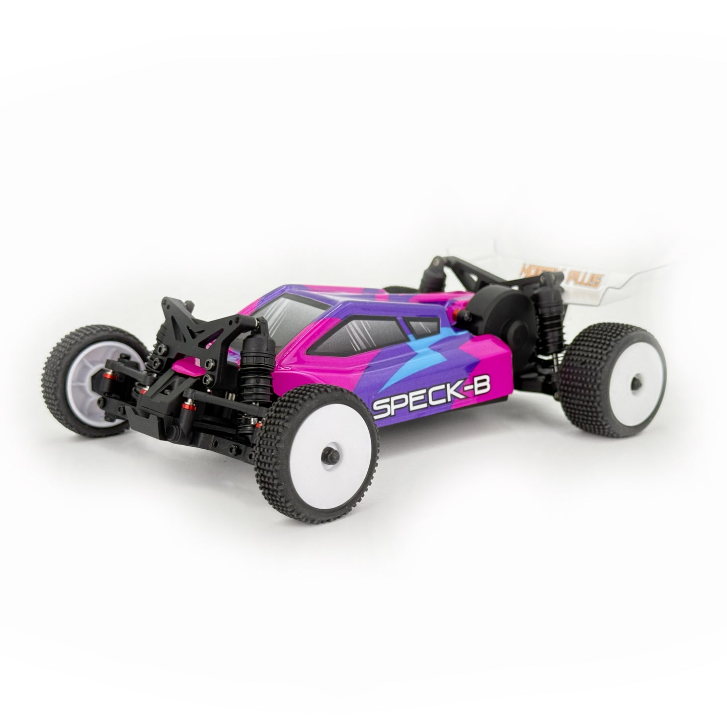 High-performance Speck-B RC buggy featuring brushless motor for enhanced speed and agility. Perfect.