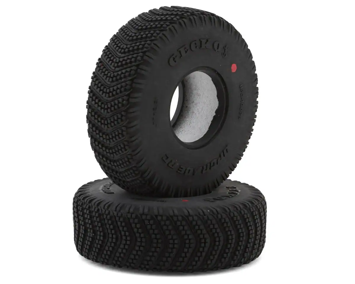 Small-scale RC tire for remote control cars, durable and high-traction rubber.